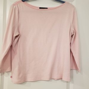 Ralph Lauren Pink 3/4 sleeve t shirt